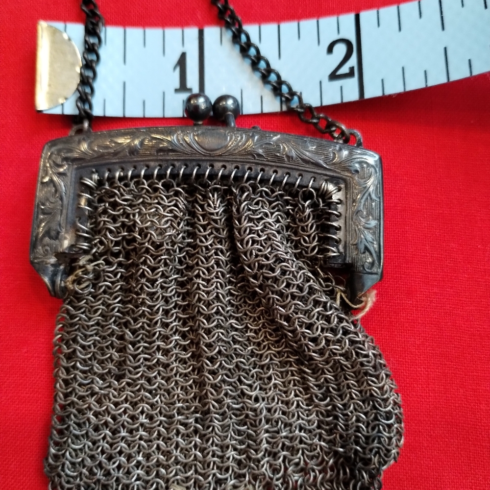 Vintage Metal Mesh Bags Purse - Whiting & Davis Co. - Picture 10 of 12